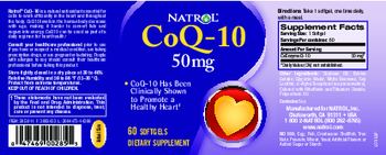 Natrol CoQ-10 50 mg - supplement