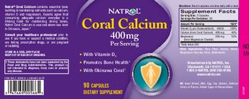 Natrol Coral Calcium 400 mg - supplement