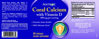 Natrol Coral Calcium With Vitamin D - supplement