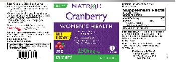 Natrol Cranberry 250 mg Fast Dissolve Cranberry Natural Flavor - supplement