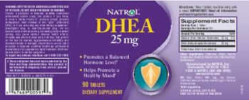 Natrol DHEA 25 mg - supplement