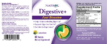 Natrol Digestive+ Fast Dissolve Lemon Lime - supplement
