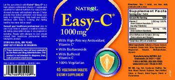 Natrol Easy-C 1000 mg - supplement