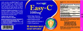 Natrol Easy-C 1000 mg - supplement