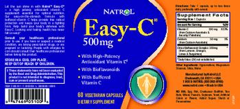 Natrol Easy-C 500 mg - supplement