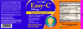 Natrol Easy-C 500 mg Regenerating Complex - supplement