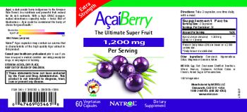 Natrol Extra Strength AcaiBerry 1,200 mg - supplement