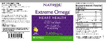 Natrol Extreme Omega 2,400 mg Lemon Natural Flavor - supplement