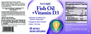 Natrol Fish Oil + Vitamin D3 - supplement