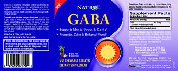Natrol GABA Natural Pina Colada Flavor - supplement