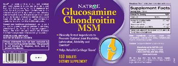 Natrol Glucosamine Chondroitin MSM - supplement