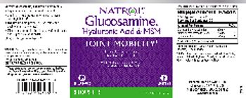 Natrol Glucosamine Hyaluronic Acid & MSM - supplement