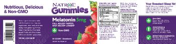 Natrol Gummies Melatonin 5 mg Strawberry - supplement