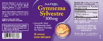 Natrol Gymnema Sylvestre 300 mg - supplement