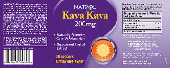 Natrol Kava Kava 200 mg - supplement