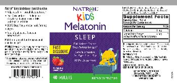 Natrol Kids Melatonin Fast Dissolve Strawberry Natural Flavor - supplement