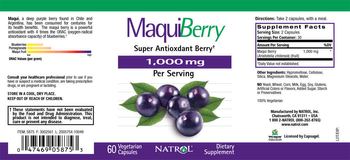 Natrol MaquiBerry 1,000 mg - supplement