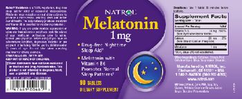 Natrol Melatonin 1 mg - supplement