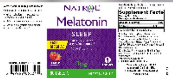 Natrol Melatonin 1 mg Fast Dissolve Strawberry Natural Flavor - supplement