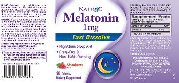 Natrol Melatonin 1 mg Fast Dissolve Strawberry - supplement