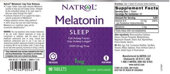 Natrol Melatonin 1 mg Time Release - supplement