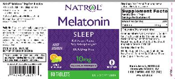 Natrol Melatonin 10 mg Fast Dissolve Citrus Natural Flavor - supplement