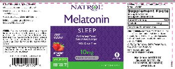 Natrol Melatonin 10 mg Fast Dissolve Strawberry Flavor - supplement