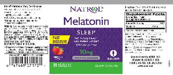 Natrol Melatonin 10 mg Strawberry Flavor - supplement