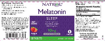 Natrol Melatonin 10 mg Strawberry Flavor - supplement