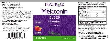 Natrol Melatonin 2.5 mg Gummy Strawbery - supplement