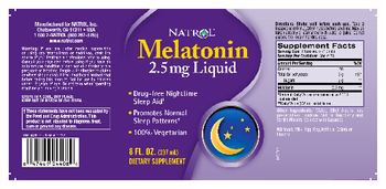 Natrol Melatonin 2.5 mg Liquid - supplement