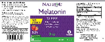 Natrol Melatonin 3 mg Fast Dissolve Strawberry Natural Flavor - supplement