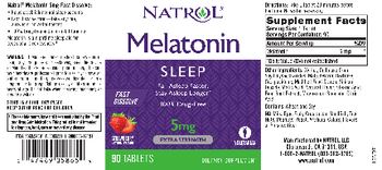 Natrol Melatonin 5 mg Fast Dissolve Strawberry Flavor - supplement