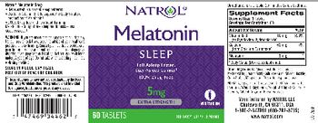 Natrol Melatonin 5 mg - supplement