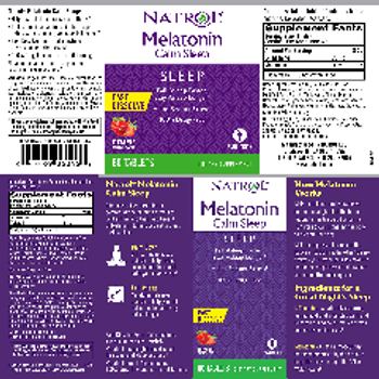 Natrol Melatonin Calm Sleep Strawberry Natural Flavor - supplement