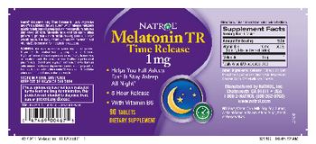 Natrol Melatonin TR Time Release 1 mg - supplement