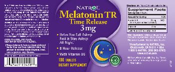 Natrol Melatonin TR Time Release 3 mg - supplement