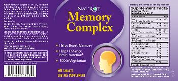 Natrol Memory Complex - supplement