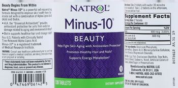 Natrol Minus-10 - supplement