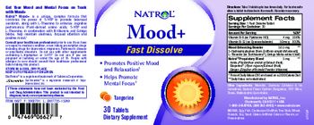 Natrol Mood+ Fast Dissolve Tangerine - supplement