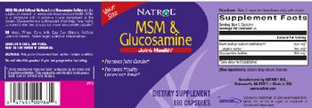 Natrol MSM & Glucosamine - supplement