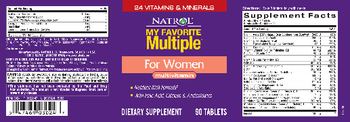 Natrol My Favorite Multiple For Women - supplement