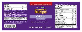 Natrol My Favorite Multiple Original Multivitamin - supplement