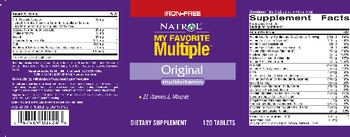 Natrol My Favorite Multiple Original Multivitamin Iron-Free - supplement