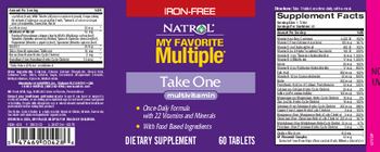 Natrol My Favorite Multiple Take One Iron-Free - supplement