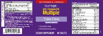Natrol My Favorite Multiple Take One Multivitamin - supplement