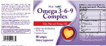 Natrol Omega-3-6-9 Complex Lemon Flavor - supplement