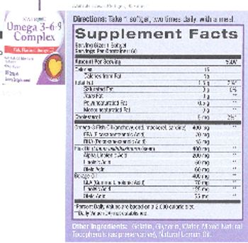 Natrol Omega 3-6-9 Complex - supplement