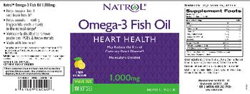 Natrol Omega-3 Fish Oil 1,000 mg Lemon - supplement