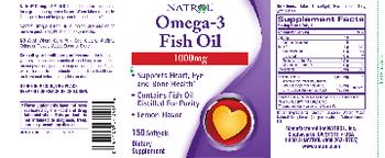 Natrol Omega-3 Fish Oil 1000 mg - supplement